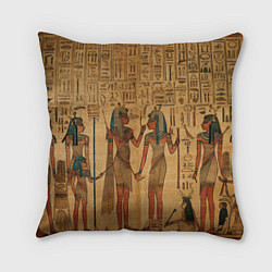 Подушка квадратная Имитация папируса: арт нейросети
