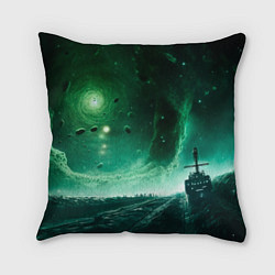 Подушка квадратная Космическая буря, цвет: 3D-принт