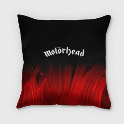 Подушка квадратная Motorhead red plasma