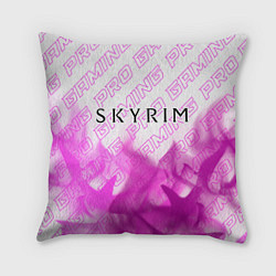 Подушка квадратная Skyrim pro gaming: символ сверху, цвет: 3D-принт