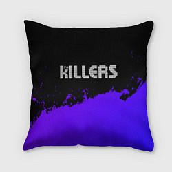 Подушка квадратная The Killers purple grunge