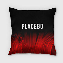 Подушка квадратная Placebo red plasma