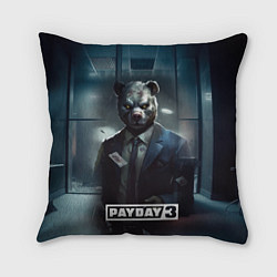 Подушка квадратная Payday 3 bear