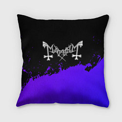 Подушка квадратная Mayhem purple grunge