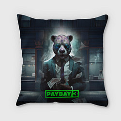 Подушка квадратная Payday 3 bear
