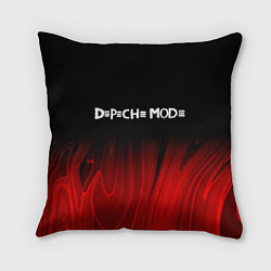 Подушка квадратная Depeche Mode red plasma