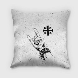 Подушка квадратная My Chemical Romance и рок символ