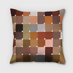 Подушка квадратная Brown squares