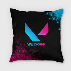 Подушка квадратная Valorant - neon gradient