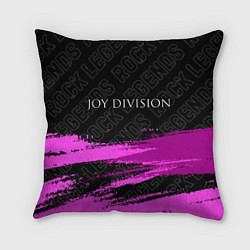 Подушка квадратная Joy Division rock legends: символ сверху, цвет: 3D-принт