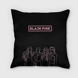 Подушка квадратная Blackpink - art contour