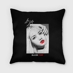 Подушка квадратная Blackpink Lisa Autograph, цвет: 3D-принт