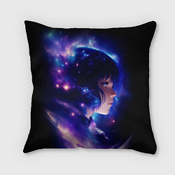 Подушка квадратная Космическая женщина