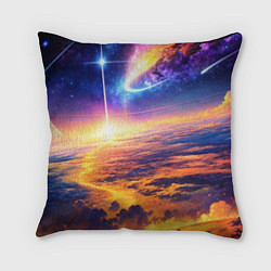 Подушка квадратная Космическая вселенная, цвет: 3D-принт