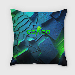 Подушка квадратная CS GO blue green style