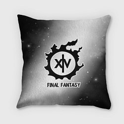 Подушка квадратная Final Fantasy glitch на светлом фоне