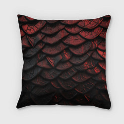 Подушка квадратная Объемная текстура из темных плит, цвет: 3D-принт