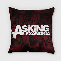 Подушка квадратная Asking Alexandria roses