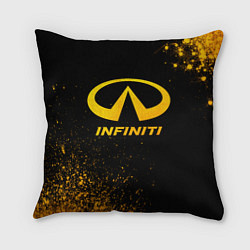 Подушка квадратная Infiniti - gold gradient