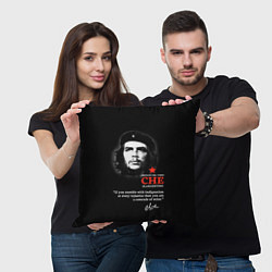 Подушка квадратная Che Guevara автограф, цвет: 3D-принт — фото 2