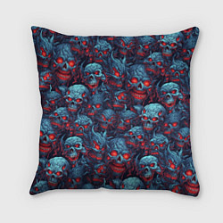 Подушка квадратная Monster skulls pattern, цвет: 3D-принт