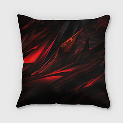 Подушка квадратная Black red background