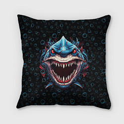 Подушка квадратная Evil shark