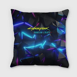 Подушка квадратная Cyberpunk неоновые плиты, цвет: 3D-принт