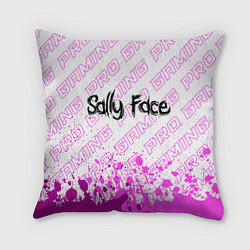 Подушка квадратная Sally Face pro gaming: символ сверху