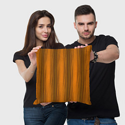 Подушка квадратная Текстура бревна вертикальные, цвет: 3D-принт — фото 2