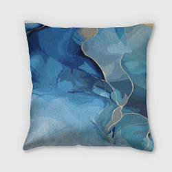 Подушка квадратная Глубокая синева, цвет: 3D-принт