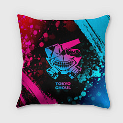 Подушка квадратная Tokyo Ghoul - neon gradient