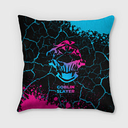 Подушка квадратная Goblin Slayer - neon gradient