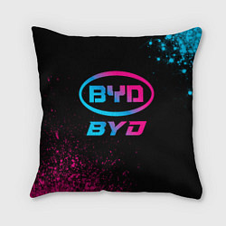 Подушка квадратная BYD - neon gradient