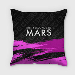 Подушка квадратная Thirty Seconds to Mars rock legends: символ сверху