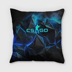 Подушка квадратная CSGO neon style logo