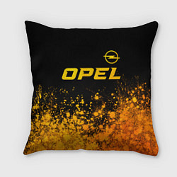 Подушка квадратная Opel - gold gradient: символ сверху