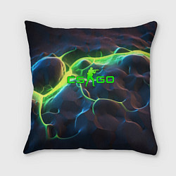 Подушка квадратная CSGO green neon