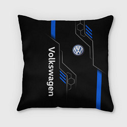 Подушка квадратная Volkswagen - blue technology