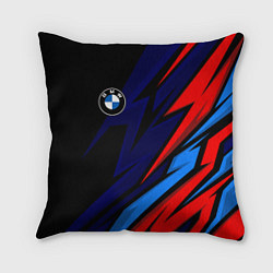 Подушка квадратная BMW - m colors and black