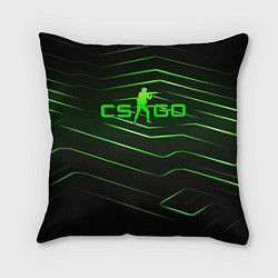Подушка квадратная CS GO dark green, цвет: 3D-принт