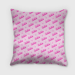 Подушка квадратная Паттерн - Барби и сердечки, цвет: 3D-принт