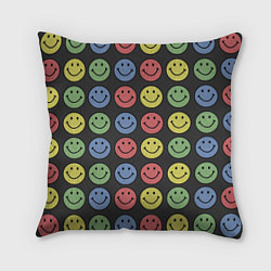 Подушка квадратная Smiley, цвет: 3D-принт