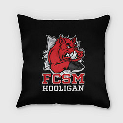 Подушка квадратная FCSM hooligan, цвет: 3D-принт