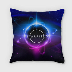Подушка квадратная Starfield space logo, цвет: 3D-принт