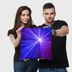 Подушка квадратная Космическое свечение, цвет: 3D-принт — фото 2
