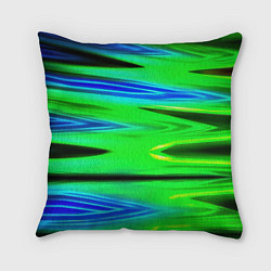 Подушка квадратная Green blut geometry