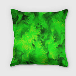 Подушка квадратная Green abstract texture