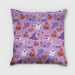 Подушка квадратная Halloween pattern арт