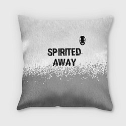 Подушка квадратная Spirited Away glitch на светлом фоне: символ сверх, цвет: 3D-принт